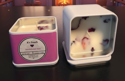 8 oz. Sandalwood & Rose Soy Candle