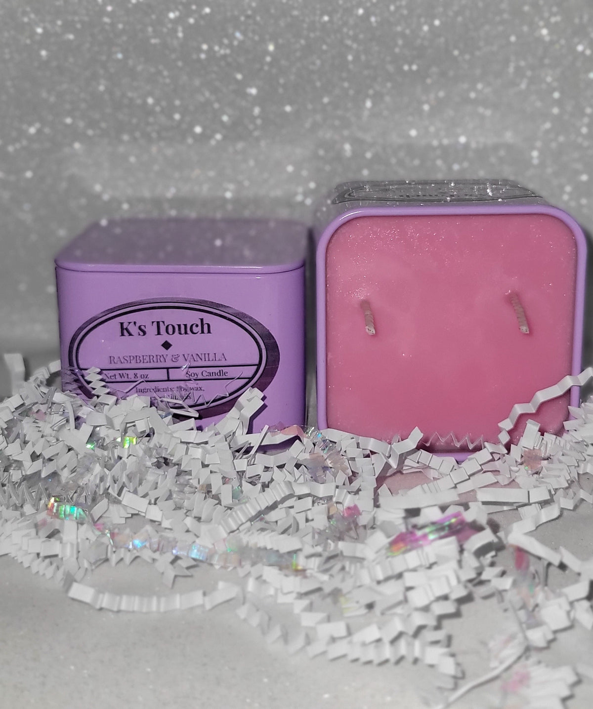 Raspberry Vanilla Soy Candle