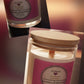 10 oz Wooden Wicked Candle (Clear Glass)